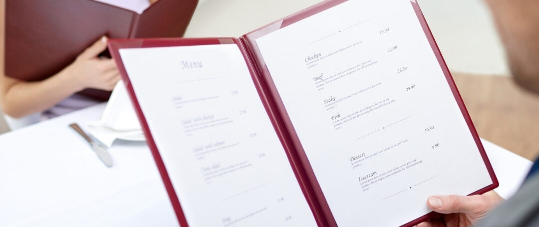 Dicas de como produzir um bom cardápio